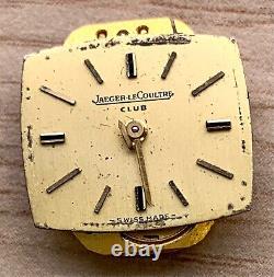 Jaeger Lecoultre Club 807 Main Manuel 15 mm Pas Marche Pour Parts Montre Swiss