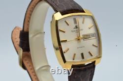 Jaeger Lecoultre Club Montre Hommes 18K 750 Or Vintage Automatique 34MM Day Date