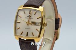 Jaeger Lecoultre Club Montre Hommes 18K 750 Or Vintage Automatique 34MM Day Date Jaeger Lecoultre Club Montre Hommes 18K 750 Or Vintage Automatique 34MM Day Date