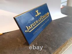 Jaeger Lecoultre Dealer Official Display Plaque Genuine Vintage Rare Collector