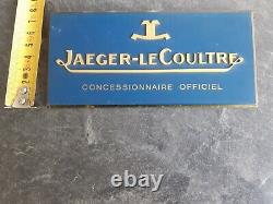 Jaeger Lecoultre Dealer Official Display Plaque Genuine Vintage Rare Collector