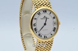 Jaeger Lecoultre Ellipse Montre Hommes 18K 750 Or Vintage Automatique 31MM 5002