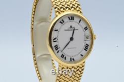 Jaeger Lecoultre Ellipse Montre Hommes 18K 750 Or Vintage Automatique 31MM 5002