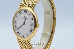 Jaeger Lecoultre Ellipse Montre Hommes 18K 750 Or Vintage Automatique 31MM 5002