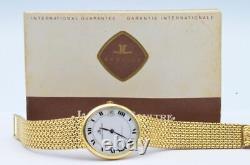 Jaeger Lecoultre Ellipse Montre Hommes 18K 750 Or Vintage Automatique 31MM 5002