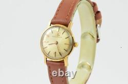 Jaeger Lecoultre Femme Montre 20MM Remontage Manuel 18K 750 Massif Or Vintage
