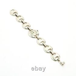Jaeger Lecoultre Hermès 1970 Montre Grain de Café Silver Bracelet Watch Hermes
