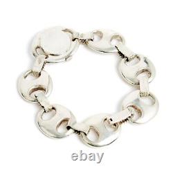 Jaeger Lecoultre Hermès 1970 Montre Grain de Café Silver Bracelet Watch Hermes