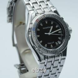 Jaeger Lecoultre Kryos Montre Hommes 35MM Acier Quartz Vintage Avec Acier Bande