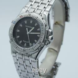 Jaeger Lecoultre Kryos Montre Hommes 35MM Acier Quartz Vintage Avec Acier Bande