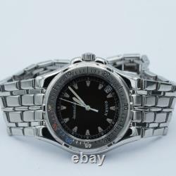 Jaeger Lecoultre Kryos Montre Hommes 35MM Acier Quartz Vintage Avec Acier Bande