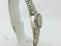 Jaeger Lecoultre Lady Vintage 18 KT White or Diamants Manual Winding Serviced