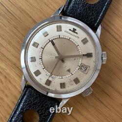 Jaeger -Lecoultre Memovox Jumbo Automatic 37mm Watch Stainless Steel Vintage