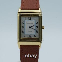 Jaeger Lecoultre Montre Hommes 24MM 18K 750 Or Reverso Quartz 250.1.09 Vintage