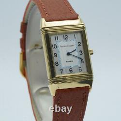 Jaeger Lecoultre Montre Hommes 24MM 18K 750 Or Reverso Quartz 250.1.09 Vintage