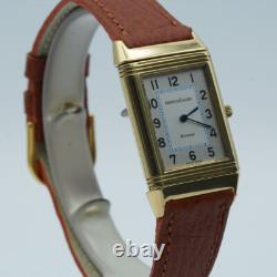Jaeger Lecoultre Montre Hommes 24MM 18K 750 Or Reverso Quartz 250.1.09 Vintage