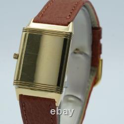 Jaeger Lecoultre Montre Hommes 24MM 18K 750 Or Reverso Quartz 250.1.09 Vintage