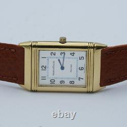 Jaeger Lecoultre Montre Hommes 24MM 18K 750 Or Reverso Quartz 250.1.09 Vintage