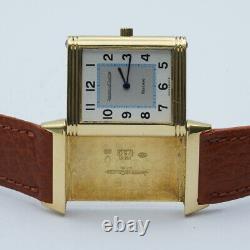 Jaeger Lecoultre Montre Hommes 24MM 18K 750 Or Reverso Quartz 250.1.09 Vintage