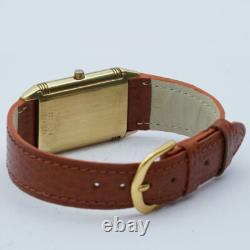 Jaeger Lecoultre Montre Hommes 24MM 18K 750 Or Reverso Quartz 250.1.09 Vintage