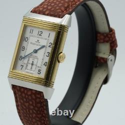 Jaeger Lecoultre Montre Hommes 26MM Acier / Or Reverso Grand Taille 270.5.62 Pap