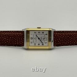 Jaeger Lecoultre Montre Hommes 26MM Acier / Or Reverso Grand Taille 270.5.62 Pap