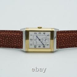 Jaeger Lecoultre Montre Hommes 26MM Acier / Or Reverso Grand Taille 270.5.62 Pap