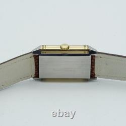 Jaeger Lecoultre Montre Hommes 26MM Acier / Or Reverso Grand Taille 270.5.62 Pap