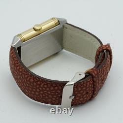 Jaeger Lecoultre Montre Hommes 26MM Acier / Or Reverso Grand Taille 270.5.62 Pap