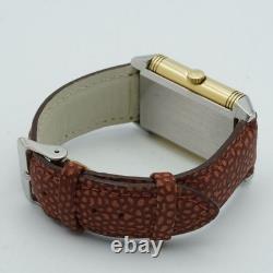 Jaeger Lecoultre Montre Hommes 26MM Acier / Or Reverso Grand Taille 270.5.62 Pap