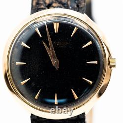 Jaeger Lecoultre Montre Vintage 750/18K Or Rose Remontage Manuel 34Mm