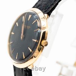 Jaeger Lecoultre Montre Vintage 750/18K Or Rose Remontage Manuel 34Mm