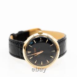 Jaeger Lecoultre Montre Vintage 750/18K Or Rose Remontage Manuel 34Mm