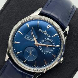 Jaeger Lecoultre Q1378480 Ultra Mince Réserve de Marche Bleu Acier Cadran Montre