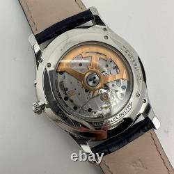 Jaeger Lecoultre Q1378480 Ultra Mince Réserve de Marche Bleu Acier Cadran Montre