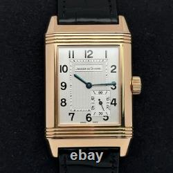 Jaeger Lecoultre Reverso 240.214 18K or Rose Argent Cadran Main Vent Montre