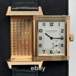 Jaeger Lecoultre Reverso 240.214 18K or Rose Argent Cadran Main Vent Montre