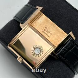 Jaeger Lecoultre Reverso 240.214 18K or Rose Argent Cadran Main Vent Montre