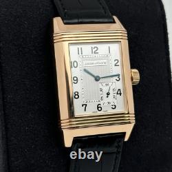 Jaeger Lecoultre Reverso 240.214 18K or Rose Argent Cadran Main Vent Montre
