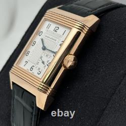 Jaeger Lecoultre Reverso 240.214 18K or Rose Argent Cadran Main Vent Montre