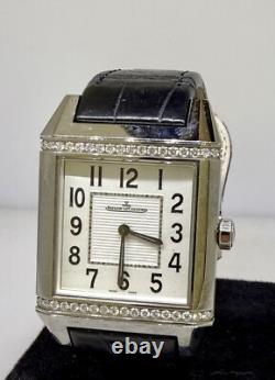 Jaeger Lecoultre Reverso Squadra Acier Inoxydable & Diamant Femme Montre