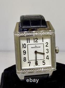 Jaeger Lecoultre Reverso Squadra Acier Inoxydable & Diamant Femme Montre