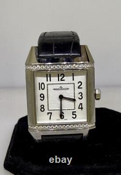 Jaeger Lecoultre Reverso Squadra Acier Inoxydable & Diamant Femme Montre