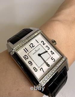 Jaeger Lecoultre Reverso Squadra Acier Inoxydable & Diamant Femme Montre