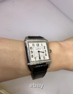 Jaeger Lecoultre Reverso Squadra Acier Inoxydable & Diamant Femme Montre