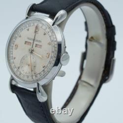 Jaeger Lecoultre Triple Calendrier 2904 Montre Hommes 36MM Acier Vintage