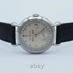 Jaeger Lecoultre Triple Calendrier 2904 Montre Hommes 36MM Acier Vintage