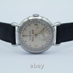 Jaeger Lecoultre Triple Calendrier 2904 Montre Hommes 36MM Acier Vintage
