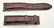 Jaeger Lecoultre Véritable Alligator Marron Bracelet Montre Cuir 21/18mm 80+