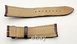 Jaeger Lecoultre Véritable Alligator Marron Bracelet Montre Cuir 21/18mm 80+